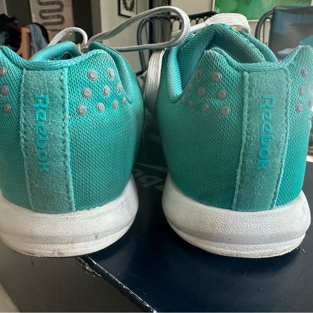 Reebok Teal and Black Athletic Shoes - Picture 5 of 7